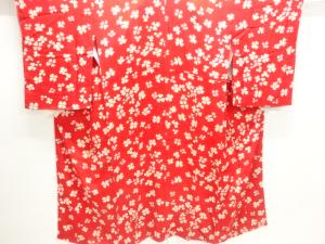 アンティーク　錦紗花模様長襦袢